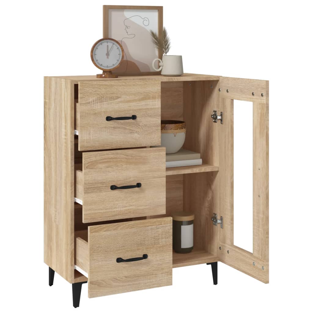 Sideboard Sonoma-Eiche 69,5x34x90 cm Holzwerkstoff